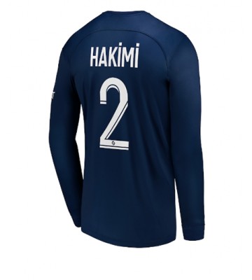 Paris Saint-Germain Achraf Hakimi #2 Hjemmedrakt 2022-23 Langermet